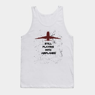 With Airplanes Pilot Men Women Tank Top